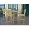 Anderson Teak Bahama 39" Round Bar Table and 4 Avalon Bar Chairs 2 - Anderson Teak Bahama 39" Round Bar Table and 4 Avalon Bar Chairs 2