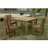 Anderson Teak Windsor 47" Square Table and Classic Dining Side Chair-2 - Anderson Teak Windsor 47" Square Table and Classic Dining Side Chair-2