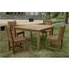 Anderson Teak Windsor 47" Square Table and Classic Dining Side Chair-1 - Anderson Teak Windsor 47" Square Table and Classic Dining Side Chair-1