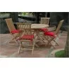 Anderson Teak Bahama 47" Round Folding Table and Classic Folding Chair-2 - Anderson Teak Bahama 47" Round Folding Table and Classic Folding Chair-2