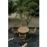 Anderson Teak Bahama 47" Round Folding Table and Andrew Folding Armchair 2 - Anderson Teak Bahama 47" Round Folding Table and Andrew Folding Armchair 2