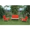 Anderson Teak Brianna Deep Seating Armchair + Loveseat with Coffee Table and Side Table 2-Tier 1 - Anderson Teak Brianna Deep Seating Armchair + Loveseat with Coffee Table and Side Table 2-Tier 1