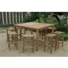 Anderson Teak Windsor 59" Square Bar Table and New Montego Bar Chair 3 - Anderson Teak Windsor 59" Square Bar Table and New Montego Bar Chair 3