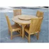 Anderson Teak Bahama 67" Oval Extension Table and 4 Chicago Dining Chairs-1 - Anderson Teak Bahama 67" Oval Extension Table and 4 Chicago Dining Chairs-1
