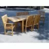 Anderson Teak 95" Rectangular Extension Table with Chicago Armchair and Chicago Chair 2 - Anderson Teak 95" Rectangular Extension Table with Chicago Armchair and Chicago Chair 2