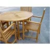 Anderson Teak Tosca 47" Round Table and 4 Rialto Dining Armchairs 3 - Anderson Teak Tosca 47" Round Table and 4 Rialto Dining Armchairs 3