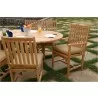 Anderson Teak 67" Oval Extension Table with Wilshire Dining Armchair and Wilshire Dining Chair 2 - Anderson Teak 67" Oval Extension Table with Wilshire Dining Armchair and Wilshire Dining Chair 2