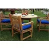 Anderson Teak Tosca 47" Round Table and 4 Classic Dining Armchair-2 - Anderson Teak Tosca 47" Round Table and 4 Classic Dining Armchair-2
