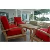 Anderson Teak Brianna Armchair with Loveseat and Rectangular Coffee Table and 20" Round Side Table 3 - Anderson Teak Brianna Armchair with Loveseat and Rectangular Coffee Table and 20" Round Side Table 3