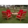 Anderson Teak Brianna Deep Seating Armchair with 35" Round Coffee Table and 20" Round Side Table 2 - Anderson Teak Brianna Deep Seating Armchair with 35" Round Coffee Table and 20" Round Side Table 2