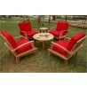 Anderson Teak Brianna Deep Seating Armchair with 35" Round Coffee Table and 20" Round Side Table 1 - Anderson Teak Brianna Deep Seating Armchair with 35" Round Coffee Table and 20" Round Side Table 1
