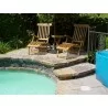 Anderson Teak 2 Royal Steamers and Bahama 20" Side Round Folding Table 1 - Anderson Teak 2 Royal Steamers and Bahama 20" Side Round Folding Table 1