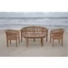 Anderson Teak Curve 4-Piece Conversation Set-5 - Anderson Teak Curve 4-Piece Conversation Set-5