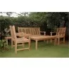 Anderson Teak Classic Bench with 2 Dining Armchair and Rectangular Coffee Table-2 - Anderson Teak Classic Bench with 2 Dining Armchair and Rectangular Coffee Table-2