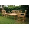 Anderson Teak Classic Bench with 2 Dining Armchair and Rectangular Coffee Table-1 - Anderson Teak Classic Bench with 2 Dining Armchair and Rectangular Coffee Table-1