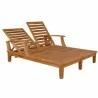 Anderson Teak Brianna Double Sun Lounger with Arm-2 - Anderson Teak Brianna Double Sun Lounger with Arm-2