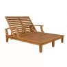 Anderson Teak Brianna Double Sun Lounger with Arm-1 - Anderson Teak Brianna Double Sun Lounger with Arm-1