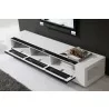 B-Modern Editor Remix TV Stand Black Glass - Open - B-Modern Editor Remix TV Stand Black Glass - Open