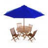 6 Piece Folding Table Set - Blue