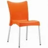 Juliette Resin Dining Chair - Orange - Juliette Resin Dining Chair - Orange