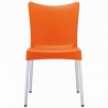 Juliette Resin Dining Chair - Orange - Front