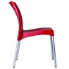 Resin Outdoor Armchair - Red - Side