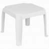 Sunray Resin Square Side Table White
