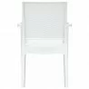 Ibiza Resin Wickerlook Dining Arm Chair White - Ibiza Resin Wickerlook Dining Arm Chair White