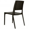 Verona Resin Wickerlook Dining Chair - Brown