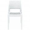 Verona Resin Wickerlook Dining Chair - White