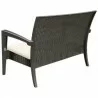 Miami Resin Loveseat - Brown - Miami Resin Loveseat - Brown