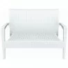 Miami Resin Loveseat - White - Miami Resin Loveseat - White