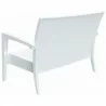 Miami Resin Loveseat - White - Miami Resin Loveseat - White