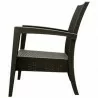 Miami Resin Club Chair - Set of 2 - Brown - Side - Miami Resin Club Chair - Set of 2 - Brown - Side
