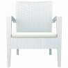 Miami Resin Club Chair - Set of 2 - White
