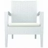Miami Resin Club Chair - Set of 2 - White - Miami Resin Club Chair - Set of 2 - White