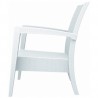 Miami Resin Club Chair - Set of 2 - White - Side