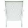 Miami Resin Club Chair - Set of 2 - White - Back - Miami Resin Club Chair - Set of 2 - White - Back