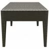 Miami Rectangle Resin Coffee Table Brown - Miami Rectangle Resin Coffee Table Brown