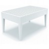 Miami Rectangle Resin Coffee Table White