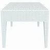 Miami Square Resin Side Table White - Miami Square Resin Side Table White