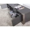 B-Modern Composer TV Stand - Gray Perspective Open