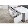 B-Modern Composer TV Stand - White Perspective Open - B-Modern Composer TV Stand - White Perspective Open