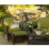 Outdoor Greatroom Company Balsam Outdoor Furniture Collection - Ottoman - Lifestyle