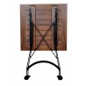 French Café Bistro Folding Table - folded back