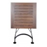 French Café Bistro Folding Table - folded front