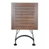 French Café Bistro Folding Table - folded front - French Café Bistro Folding Table - folded front