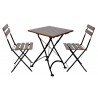 French Café Bistro Folding Table - in set