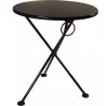 French Café Bistro 3-leg Folding Bistro Table - Black - French Café Bistro 3-leg Folding Bistro Table - Black