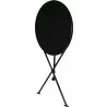 French Café Bistro 3-leg Folding Bistro Table - Folded - French Café Bistro 3-leg Folding Bistro Table - Folded